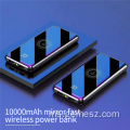 10000mah Mirror Digital Display Bank Pengecasan Tanpa Wayar